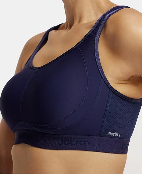 Jockey MI11 Plus Size Wirefree Sports Bra – Full Coverage with StayFresh Microfiber